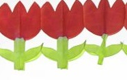 Guirlanda Tulipa Vermelha