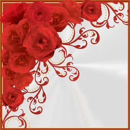 Saco Embalagem Express 37,5 x 37,5 cm Vision Rosas Vermelhas Unidade