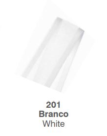 Fita Voil Cetim 10m 22mm Cor 201 Branca Unidade