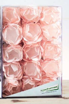 Forminha Decorativa Adelle Rose 30 Unidades