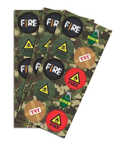 Adesivo Fire 30 Unidades