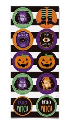 Adesivo Happy Haloween 30 Unidades