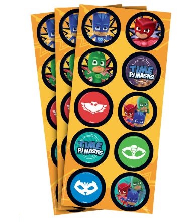 Adesivo Pj Masks 2 30 Unidades