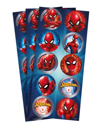 Adesivo Spider Man Animao 30 Unidades