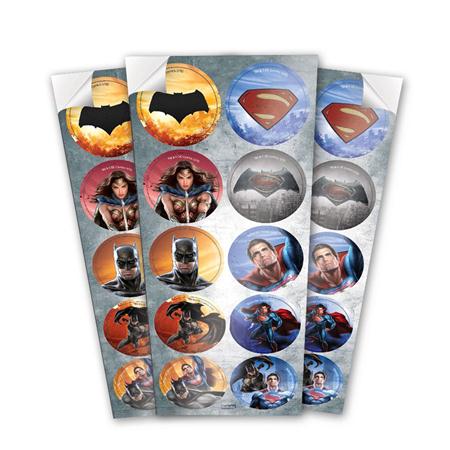 Adesivo Batman VS Superman 30 Unidades