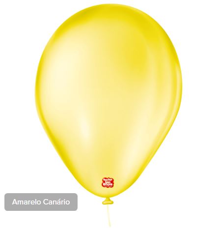 Balo N7 Cristal Amarelo Canrio 50 Unidades