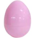 Ovo Surpresa Rosa Candy 7,5x5cm 10 Unidades