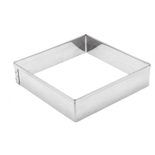 Aro Cortador Quadrado Inox 30 x 5 cm