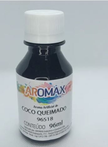 Aroma Artificial Lquido 96ml Aromax Coco Queimado Unidade