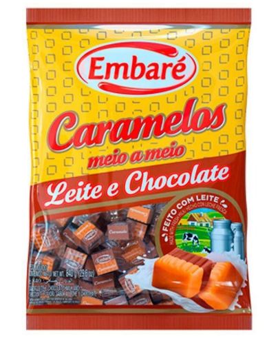 Bala Mastigvel 660g Caramelo Meio A Meio