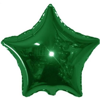 Balo Metalizado 18 Polegadas Estrela Verde Bandeira Unidade