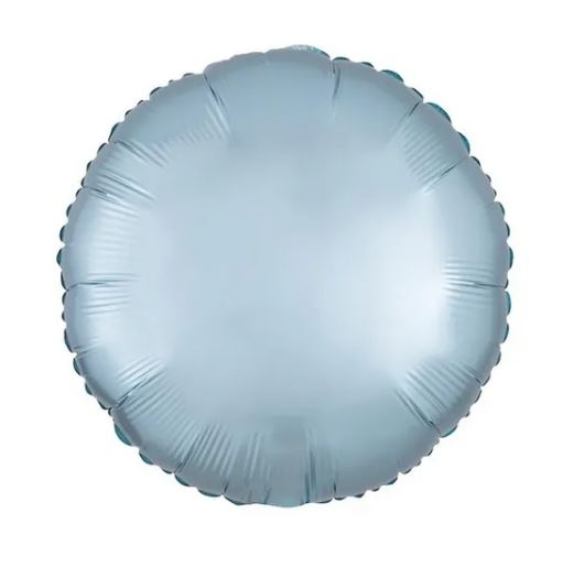 Balo 18 Polegadas Redondo Azul Pastel Unidade