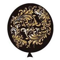 Balo Ltex N11 Arabesco Preto 25 Unidades