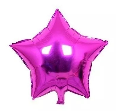Balo 18 Polegadas Estrela Pink Metalizado Unidade