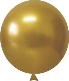 Balao N5 Redondo Alumnio Dourado 25 Unidades