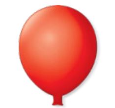 Balo Gigante Vermelho Quente Unidade