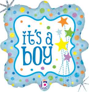 Balo Metalizado Funny Fashion Square Its A Boy