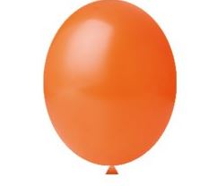 Balo N5 Redondo Liso Laranja 50 Unidades