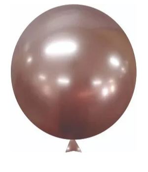 Balo N5 Redondo Alumnio Rose Gold 25 Unidades