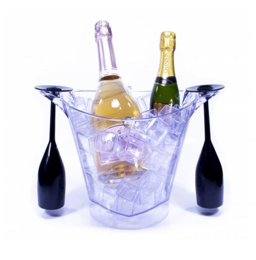 Balde Gelo Com Suporte 5L Cristal Unidade