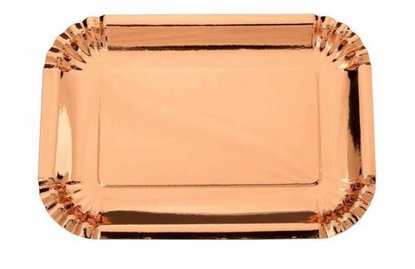 Bandeja Papel Retangular Rose