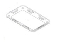 Bandeja Decorada Pequena 30x21 Cristal