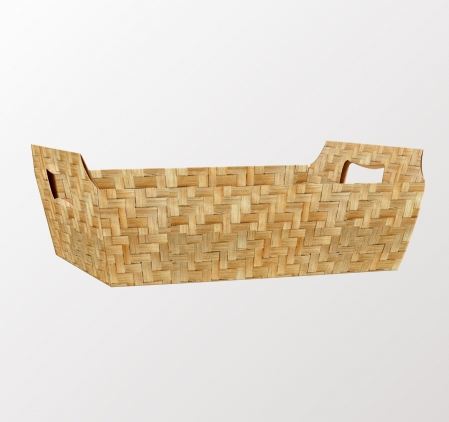 Cesta Carto Bandeja 26x18x8,5cm Palha Unidade