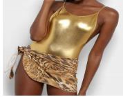 Body Metalizado Dourado Tamanho U Unidade