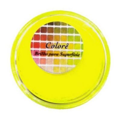 Corante Colore Brilho Para Superfcie 2g Amarelo Fluorescente