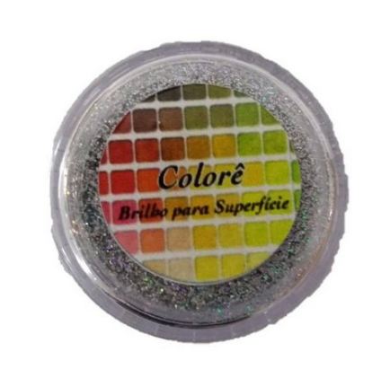 Corante Colore Brilho Para Superfcie 1,5 g Prata