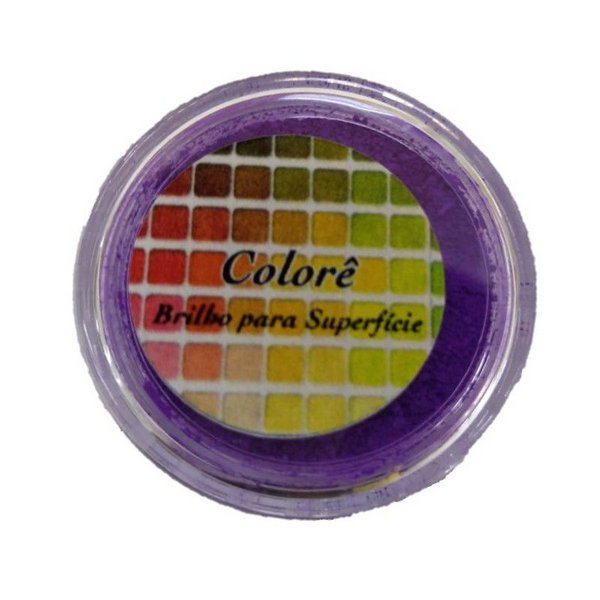 Corante Colore Brilho Para Superfcie 2g Roxo Fluorescente