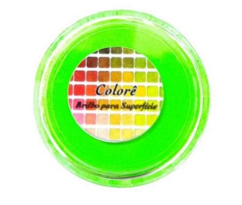 Corante Colore Brilho Para Superfcie 2g Verde Fluorescente