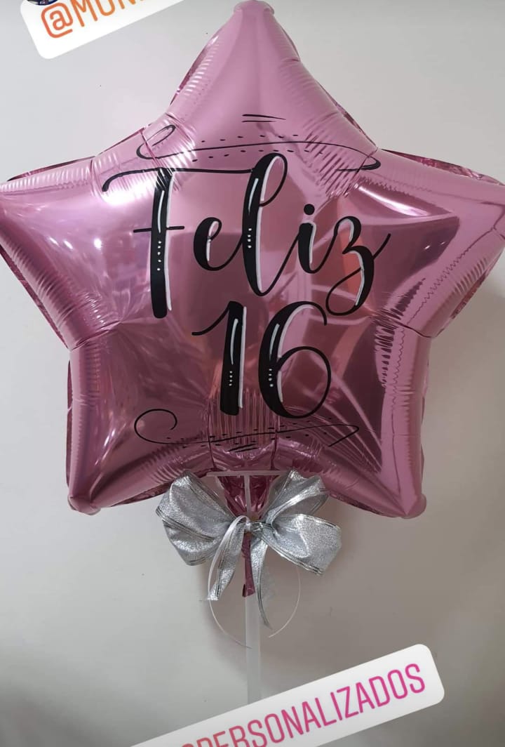 Balo Personalizado Estrela 18 Pol (Cores A Escolher) Unidade