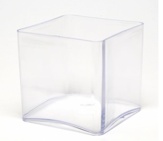 Cachepot Acrlico Prestigie 12x12 Incolor Unidade