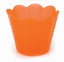 Cachepot Girassol Mini Laranja Fluor