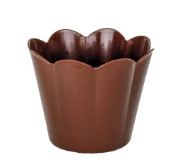 Cachepot Girassol Mini Marrom