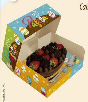 Caixa Ovo 350g Com Colher Cacau Kids 05 Unidades