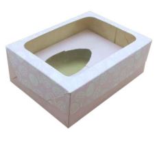 Caixa Ovo Colher 250g Conjugada Rosa Unidade