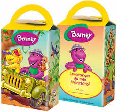 Caixa Surpresa Barney 10 Unidade