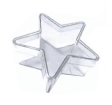 Caixa Acrlica Estrela 7x7x4 10 Unidades