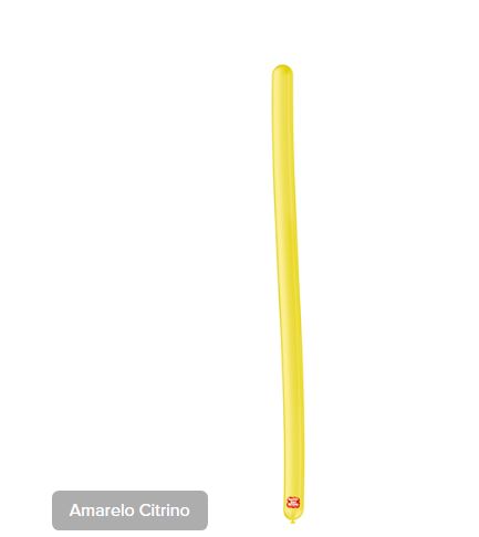 Balo Canudo Amarelo Citrino 50 Unidades