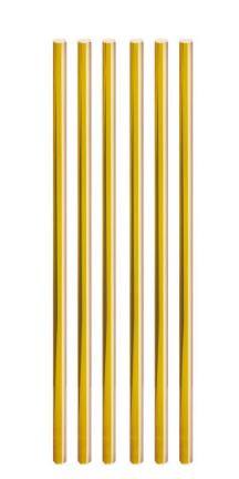 Canudo De Papel Dourado 15 Unidades