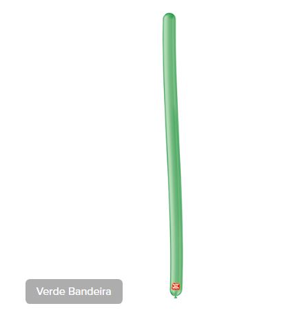 Balo Canudo Verde Bandeira 50 Unidades