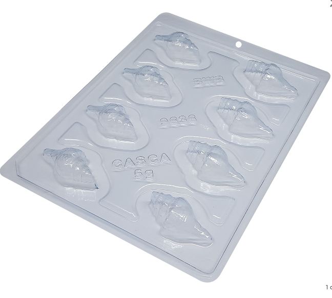 Forma Silicone Concha Caracol Unidade