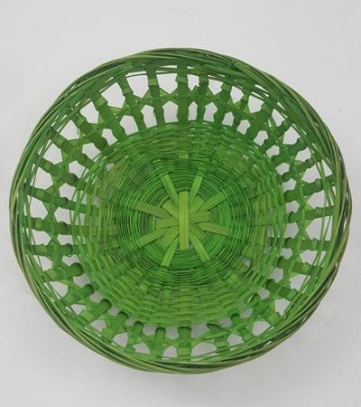 Cesta Palha Round Verde Limo