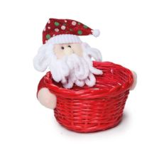 Cesta Vermelha Noel G Papai Noel Unidade