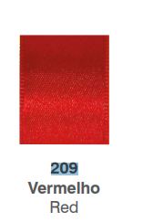 Fita Cetim Duplo T900/000 4mm Cor 209 Vermelho Unidade