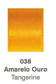 Fita Progresso Cetim 10m 22mm Cor 038 Amarelo Ouro Unidade