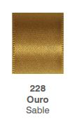 Fita Progresso Cetim 10m 38mm Cor 228 Ouro Unidade