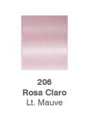 Fita Progresso Cetim 10m 38mm Cor 206 Rosa Claro Unidade